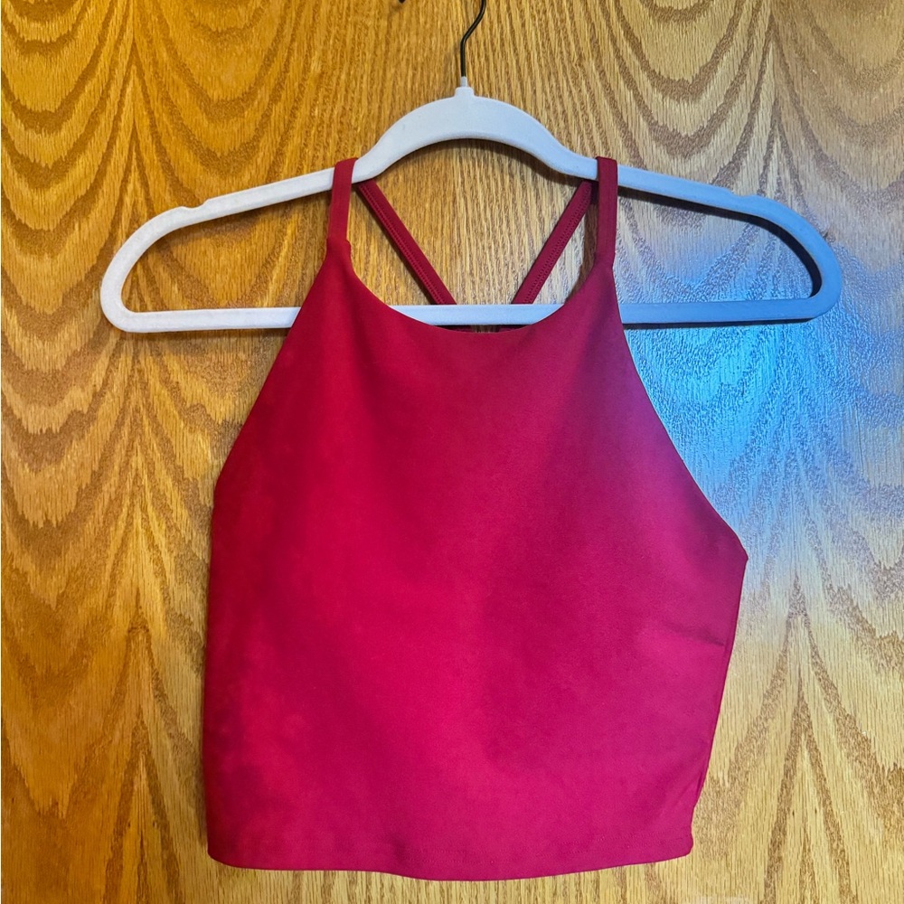 Old Navy Active Wear Red Halter Top Size S
